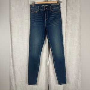 BLUE REVIVAL Denim Jeans Women's Blue Dark Wash One Night Stand Skinny Sz 25 NWT